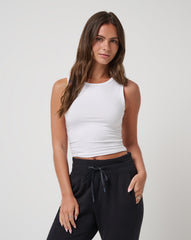 Skyline Jersey Tank Women/White