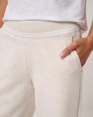 Cloud Fleece Clubside Wide Leg Pant Women/Heather Brazillian Sand