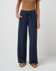 Cloud Terry Wide Leg Pant Women/Navy Blazer