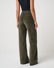 Everyday Cord Long Pant Women/Grape Leaf