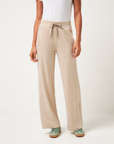 Cloud Terry Wide Leg Pant Women/Heather Natural