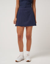 Moveknit Game Set Match Skort Women|Golf/Navy Blazer