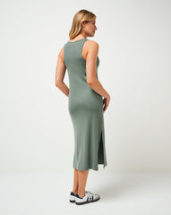 Cloud Rib Hadley Wood Dress Women/Agave Green