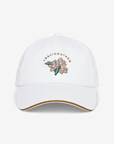Floral Twisted Ivy Adjustable Hat Accessories/White