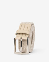 Popsicle Stretch Woven Leather Belt Accessories|Golf/Oxford Tan