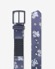 Ocean Flare Canvas Stretch Belt Accessories|Golf/Total Eclipse