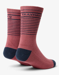 Overall Mood Crew Sock Accessories/Rose Wine
