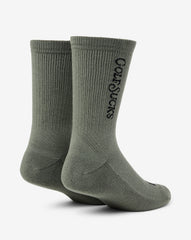 Golf Sucks Crew Sock Accessories/Dark Olive