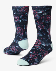 Flourish Crew Sock Accessories/Mood Indigo