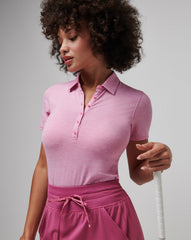 Featherweight Active Polo Golf/Heather Red Violet
