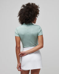 Moveknit Vneck Polo Golf/Jade