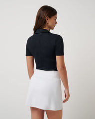 Moveknit Vneck Polo Golf/Black