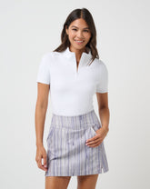 Sunfire Zip Polo Golf/White