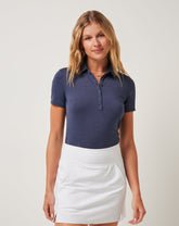 Featherweight Active Polo Golf/Heather Navy Blazer
