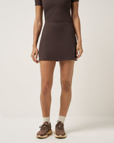 Limitless Moveknit Skort Golf/Coffee Grounds