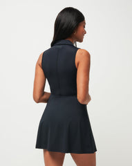 Moveknit Sleeveless Polo Dress Golf/Black