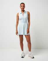Moveknit Sleeveless Polo Dress 2.0 Golf/Heather Baby Blue