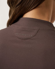Limitless Moveknit Short Sleeve Top Golf/Coffee Grounds
