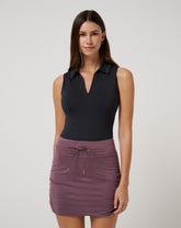 Skyline Polo Bodysuit Golf/Heather Black