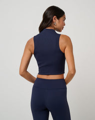 Limitless Moveknit Sleeveless Top Golf/Navy Blazer