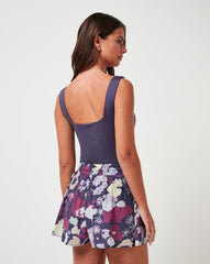 Skyline Tank Bodysuit Golf/Heather Graystone