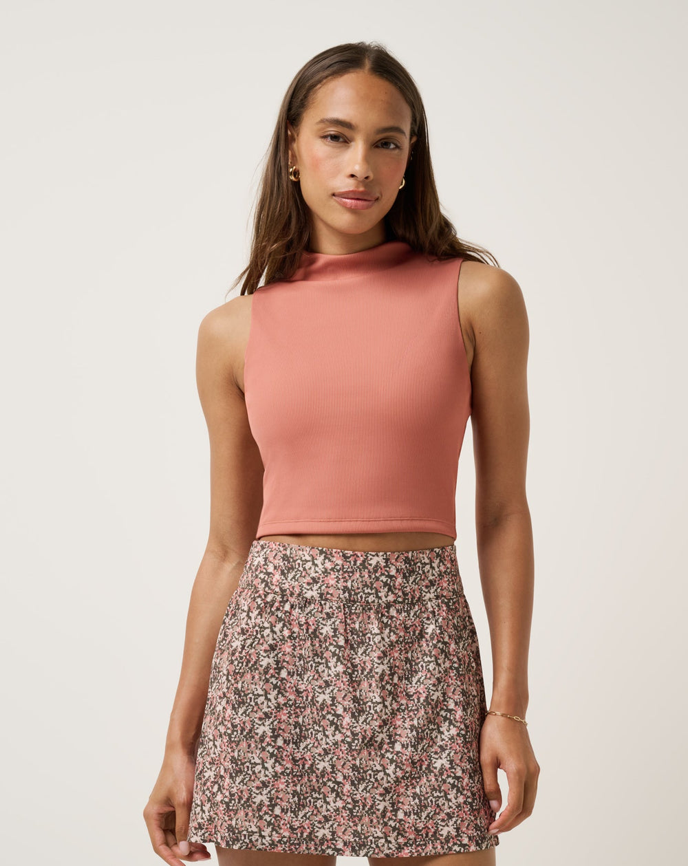 Limitless Moveknit Sleeveless Top Golf/Brick Dust