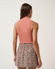 Limitless Moveknit Sleeveless Top Golf/Brick Dust