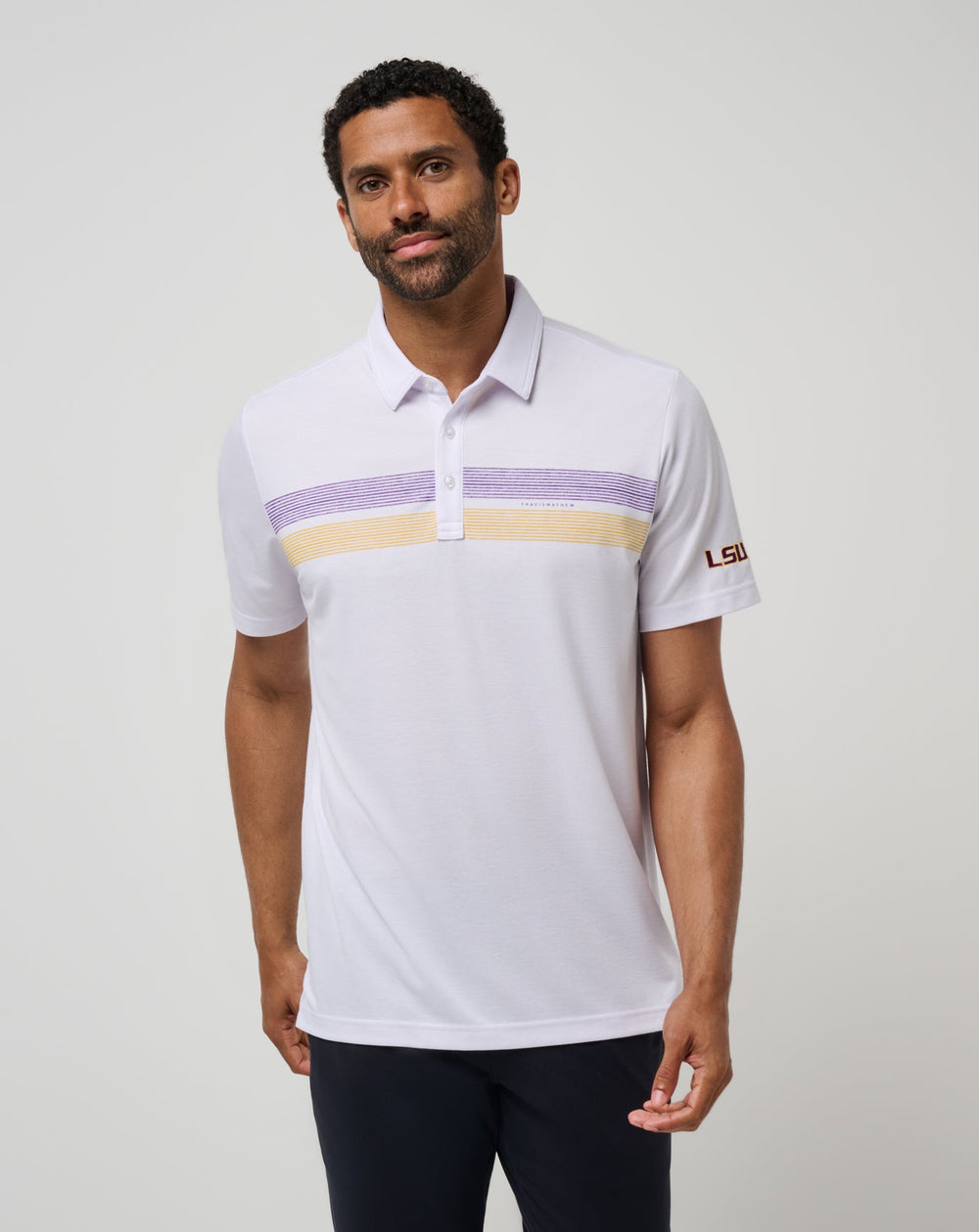 LSU Top Recruit Polo Game Day|New/White/Purple