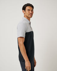 Arkansas Drop Back Polo Game Day|New/Heather Grey/Black