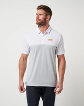 LSU Drop Back Polo Game Day|New/White/Heather Grey