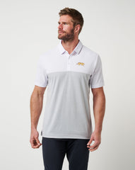 LSU Drop Back Polo Game Day|New/White/Heather Grey