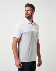 LSU Drop Back Polo Game Day|New/White/Heather Grey