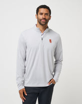 USC Time To Tailgate Quarter Zip Game Day|New/Heather Grey