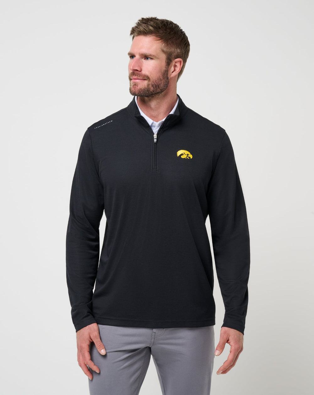 Iowa Time To Tailgate Quarter Zip Game Day|New/Black