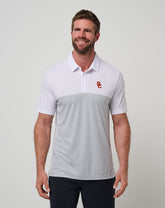 USC Drop Back Polo Game Day|New/White/Heather Grey