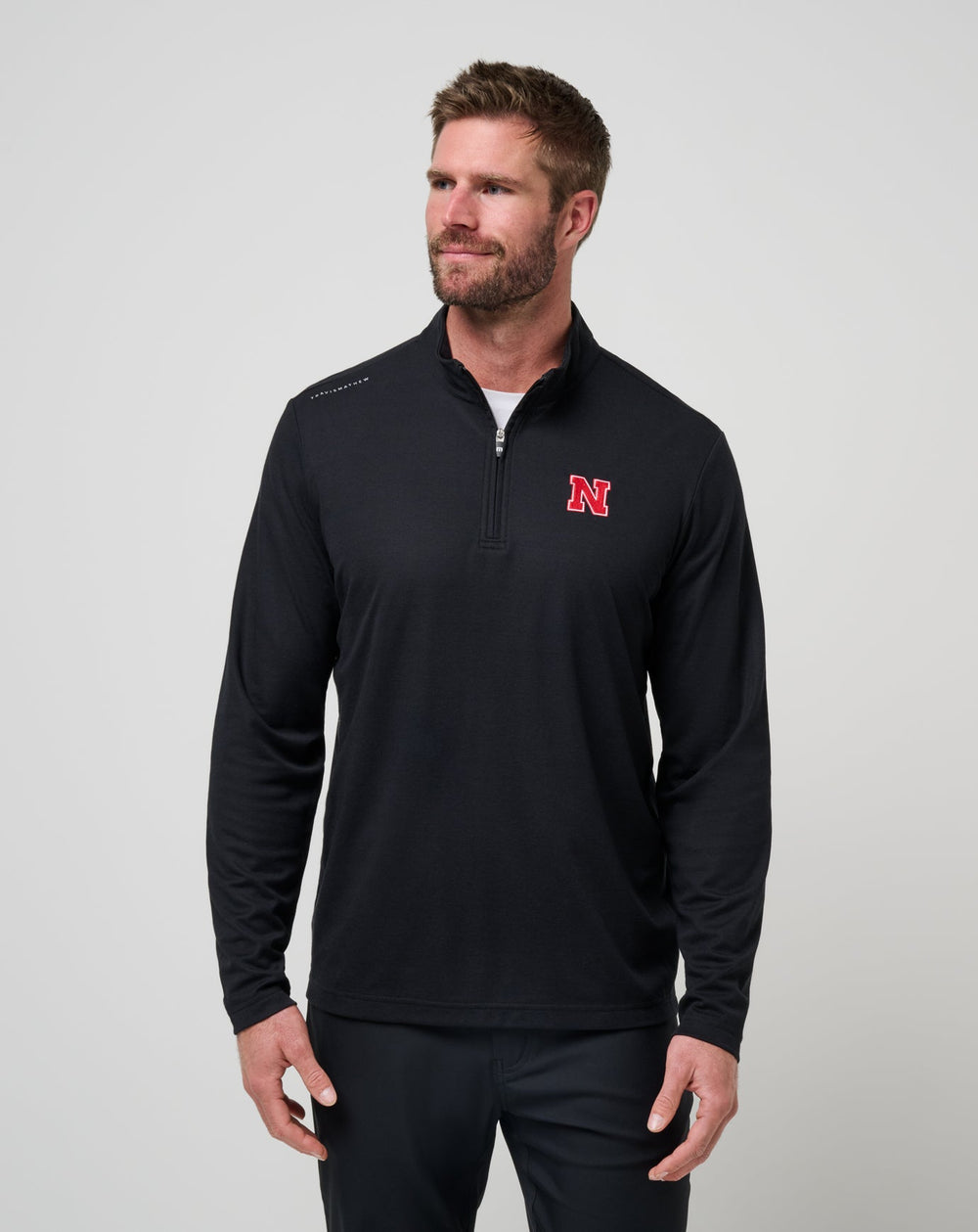 Nebraska Time To Tailgate Quarter Zip Game Day|New/Black