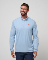 UT Austin Time To Tailgate Quarter Zip New/Heather Blue