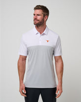 UT Austin Drop Back Polo New/White/Heather Grey