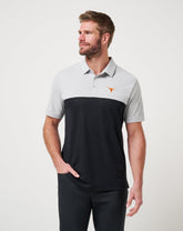 UT Austin Drop Back Polo New/Heather Grey/Black