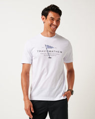 Worth A Shot Tee Men/White