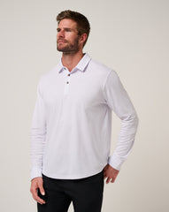 The Zinna 2.0 Long Sleeve Polo Men/White