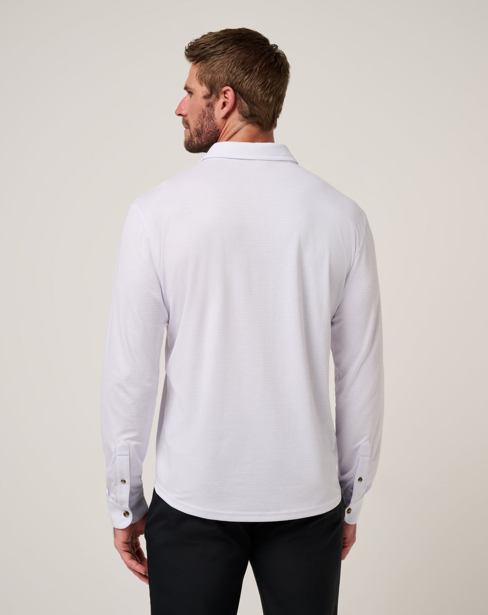 The Zinna 2.0 Long Sleeve Polo Men/White