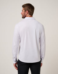 The Zinna 2.0 Long Sleeve Polo Men/White