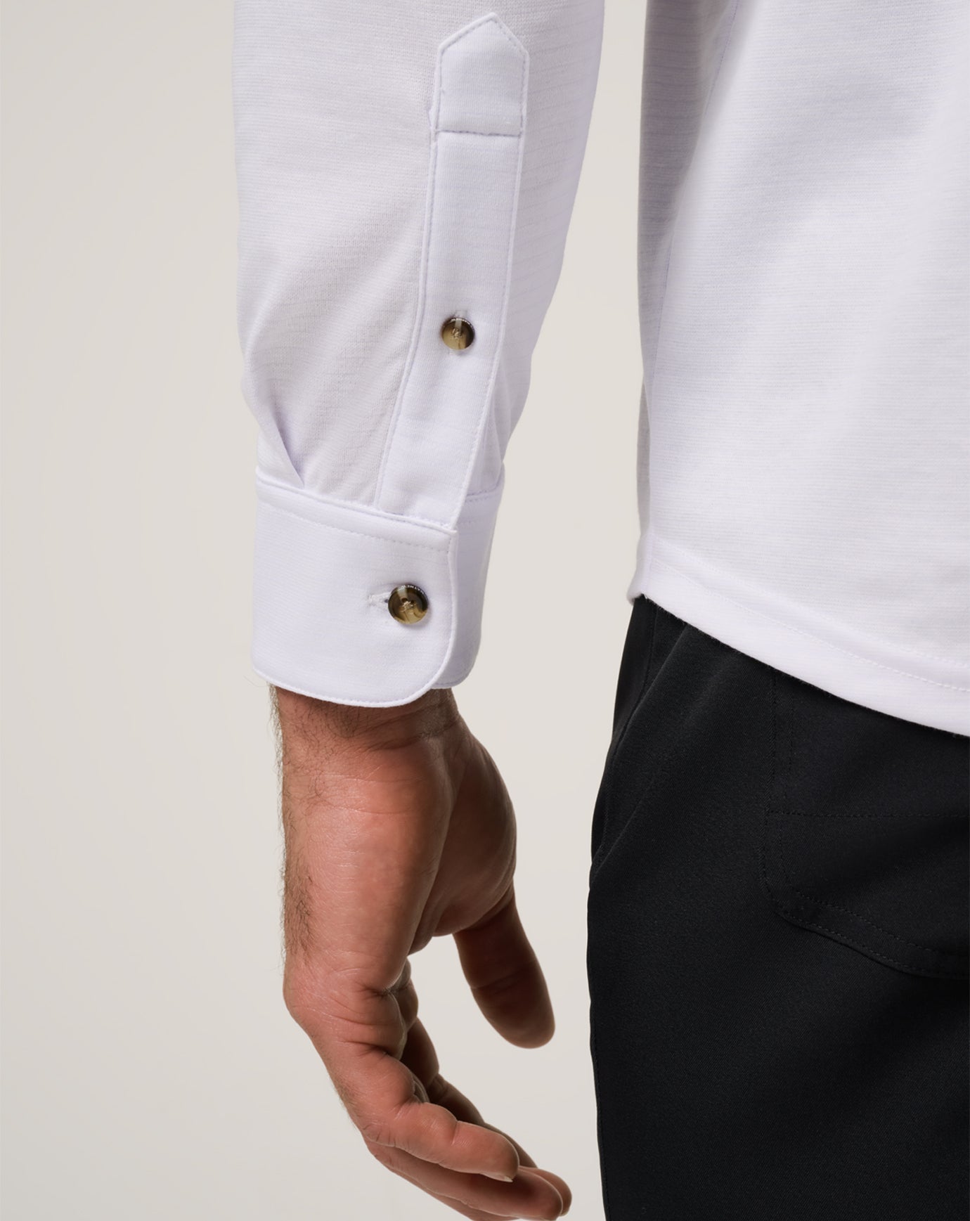 The Zinna 2.0 Long Sleeve Polo Men/White