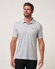 Featherweight Deco Polo Men/Heather Light Grey