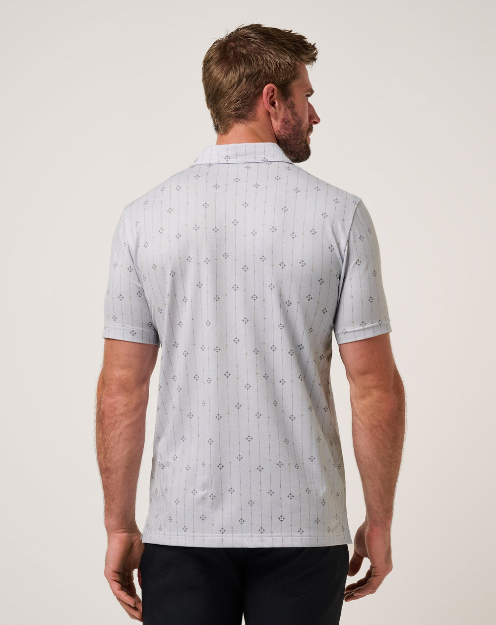 Featherweight Deco Polo Men/Heather Light Grey