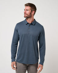 Handsome Town Long Sleeve Polo Men/Navy