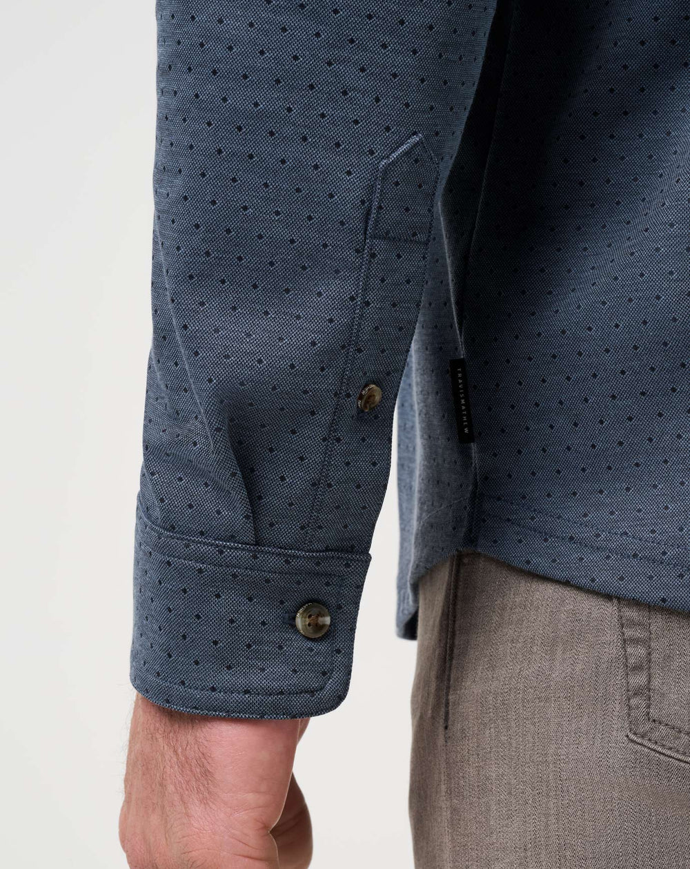Handsome Town Long Sleeve Polo Men/Navy