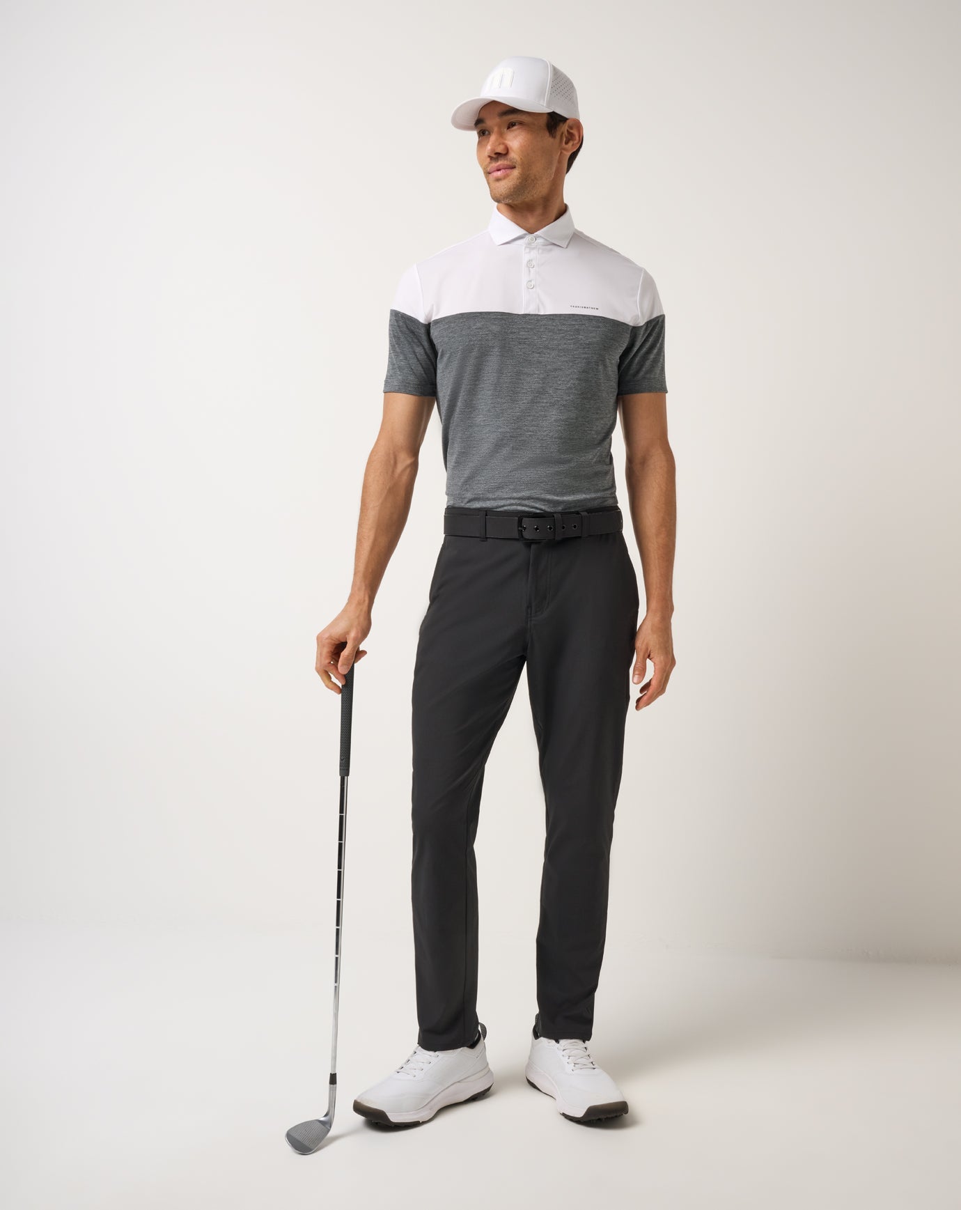 Heater Pro Color Block Polo Men|Golf/White