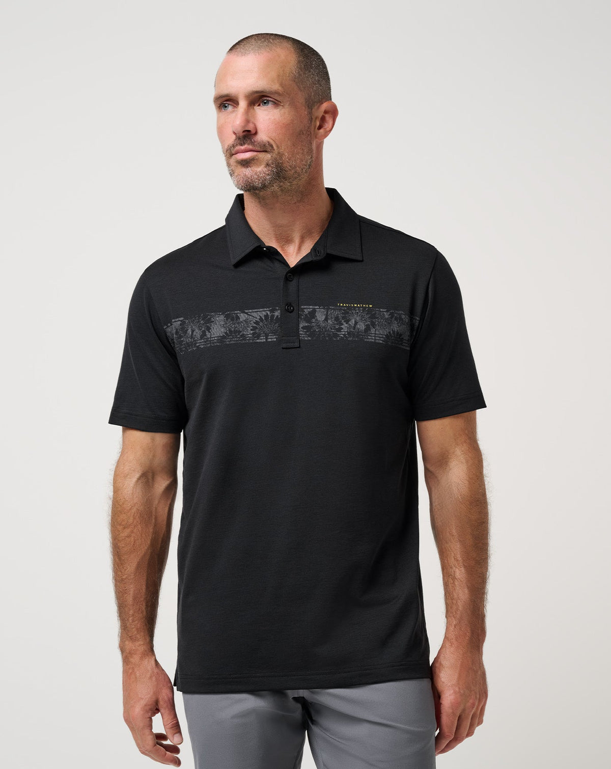 Performance Jersey Flight Polo Men|Golf/Black
